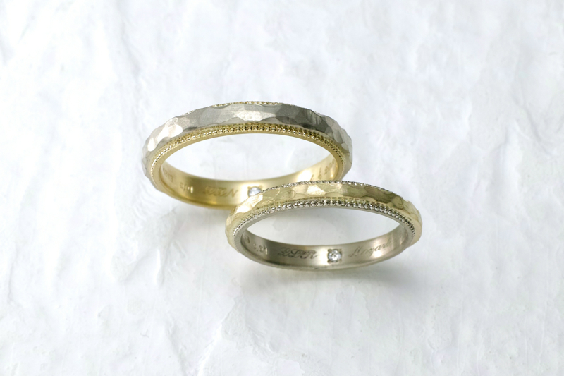 お客様の手作り結婚指輪事例_M02106RN