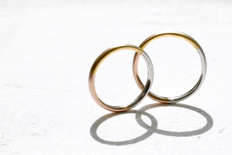 結婚指輪 - ３色コンビネーション