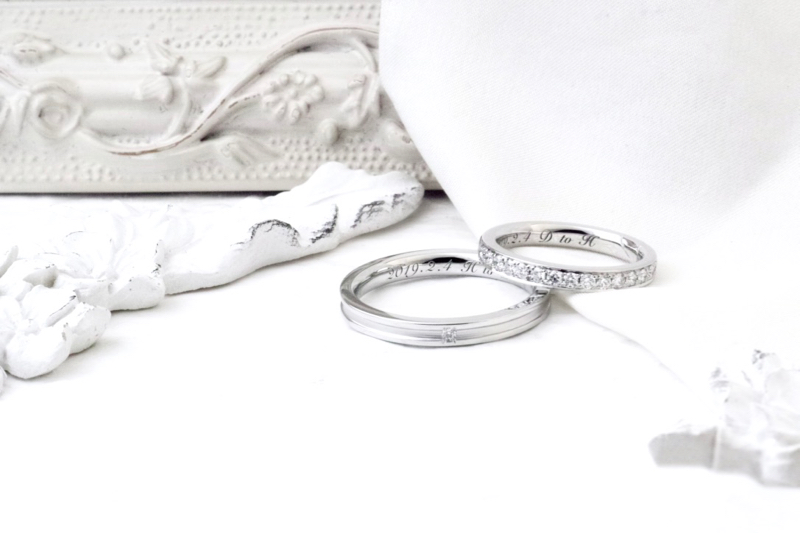 結婚指輪 - 手作り結婚指輪-m190328k