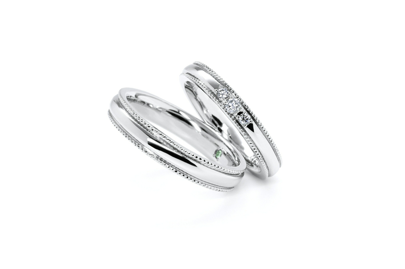 結婚指輪 - サイドミル